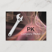 Carte De Visite MÉCANIQUE MÉTALLIQUE, MONogramme DE PLOMBRES (Dos)