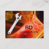 Carte De Visite MÉCANIQUE MÉTALLIQUE, MONogramme DE PLOMBRES (Dos)