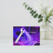 Carte De Visite MÉCANIQUE MÉTALLIQUE, MONogramme DE PLOMBRES (Debout devant)