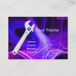 Carte De Visite MÉCANIQUE MÉTALLIQUE, MONogramme DE PLOMBRES