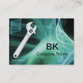 Carte De Visite MÉCANIQUE MÉTALLIQUE, MONogramme DE PLOMBRES (Dos)