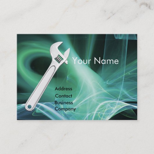 Carte De Visite MÉCANIQUE MÉTALLIQUE, MONogramme DE PLOMBRES (Devant)