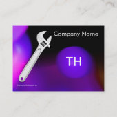 Carte De Visite MÉCANIQUE MÉTALLIQUE, PLUMBERS Monogram Pearl (Dos)