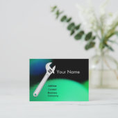 Carte De Visite MÉCANIQUE MÉTALLIQUE, PLUMBERS Monogram Pearl (Debout devant)