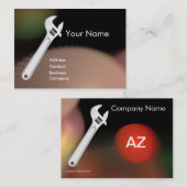 Carte De Visite MÉCANIQUE MÉTALLIQUE, PLUMBERS Monogram Pearl (Devant / Derrière)