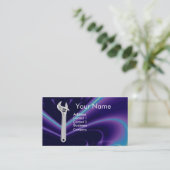 CARTE DE VISITE MÉCANIQUE MÉTALLIQUE, PLUMBES (Debout devant)