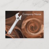 CARTE DE VISITE MÉCANIQUE MÉTALLIQUE, PLUMBES (Dos)