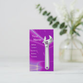 CARTE DE VISITE MÉCANIQUE MÉTALLIQUE, PLUMBES (Debout devant)