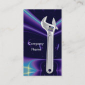 CARTE DE VISITE MÉCANIQUE MÉTALLIQUE, PLUMBES (Dos)