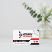 Carte De Visite Mécanique mobile professionnel, Réparation automat (Debout devant)