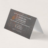 Carte De Visite Mécanique professionnel (Dos)