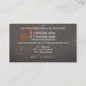 Carte De Visite Mécanique Professionnelle (Dos)