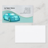 Carte de visite mécanique Sedan voiture Silhouette (Devant / Derrière)