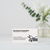 Carte De Visite Mécanique | Service de voiture (Debout devant)