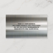 Carte De Visite Mécanique sur moteur (Dos)