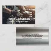 Carte De Visite Mécanique sur moteur (Devant / Derrière)