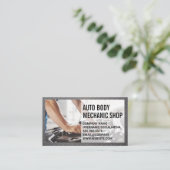 Carte De Visite Mécanique sur moteur (Debout devant)