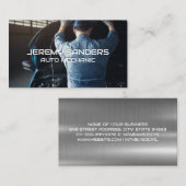 Carte De Visite Mécanique sur moteur (Devant / Derrière)