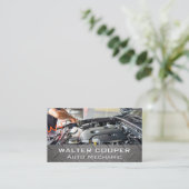 Carte De Visite Mécanique sur moteur | Acier (Debout devant)