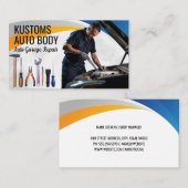 Carte De Visite Mécanique sur moteur | Outils main (Devant / Derrière)