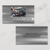 Carte De Visite Mécanique sur moteur | Technicien (Devant / Derrière)