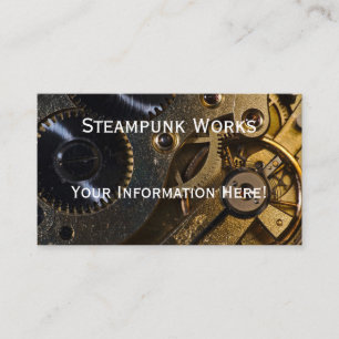 Carte De Visite Mécanisme de Montre Steampunk