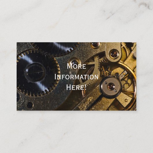 Carte De Visite Mécanisme d'observation en vapeur (Dos)