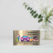 Carte De Visite Mechanic Auto Repair Shop (Debout devant)