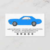 Carte De Visite MECHANIC Automobile Classic Auto Repair CUSTOM (Dos)
