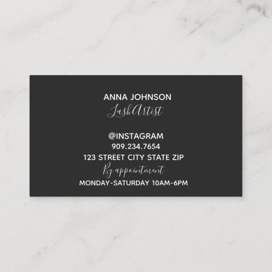 Carte De Visite Mèches (Dos)