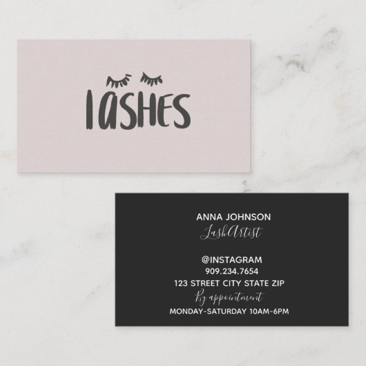 Carte De Visite Mèches (Devant / Derrière)