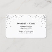 Carte De Visite Mèches à la mode avec le maquilleur argenté de (Dos)