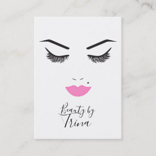 Carte De Visite Mèches de visage de maquillage de beauté et salon