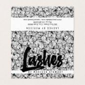 Carte De Visite Mèches dessinées modernes blanches noires de (Extérieur déplié)