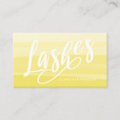 Carte De Visite Mèches jaunes élégantes de traçages d'aquarelle (Devant)