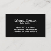 Carte De Visite Mèches pourpres et violettes modernes élégantes (Dos)