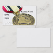 Carte De Visite Médaille de campagne de l'Irak (Devant / Derrière)