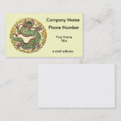 Carte De Visite Médaillon de dragon (Devant / Derrière)