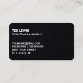 Carte De Visite Médecin adjoint PA-C (Dos)