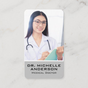 Carte De Visite Médecin avec Clipboard   Soins de santé