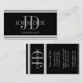 Carte De Visite Médecin B/B horizontal (Devant / Derrière)