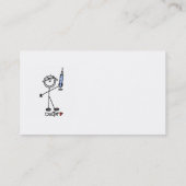 Carte De Visite Médecin Bâtonnet de Base (Dos)