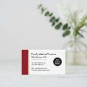 Carte De Visite Médecin de famille Médicale (Debout devant)