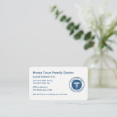 Carte De Visite Médecin de famille moderne (Debout devant)