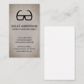 Carte De Visite Médecin de famille | Pratique MD | Optométrie (Devant / Derrière)