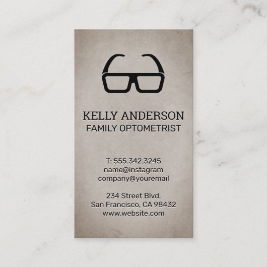 Carte De Visite Médecin de famille | Pratique MD | Optométrie (Devant)