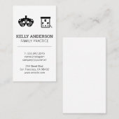 Carte De Visite Médecin de famille | Pratique MD | Optométrie (Devant / Derrière)