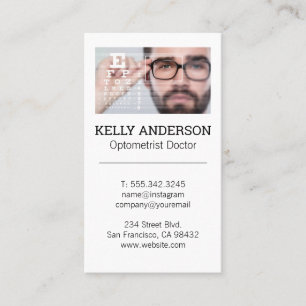 Carte De Visite Médecin de famille   Pratique MD   Test d'optométr