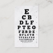 Carte De Visite Médecin des yeux | Examen des yeux | Logo optométr (Dos)