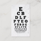 Carte De Visite Médecin des yeux | Examen des yeux | Optométriste (Dos)